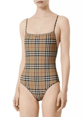 Burberry Archive Check One-Piece Swimsuit