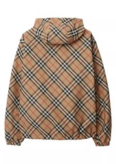 Burberry Archive Check Reversible Zip-Up Hooded Jacket