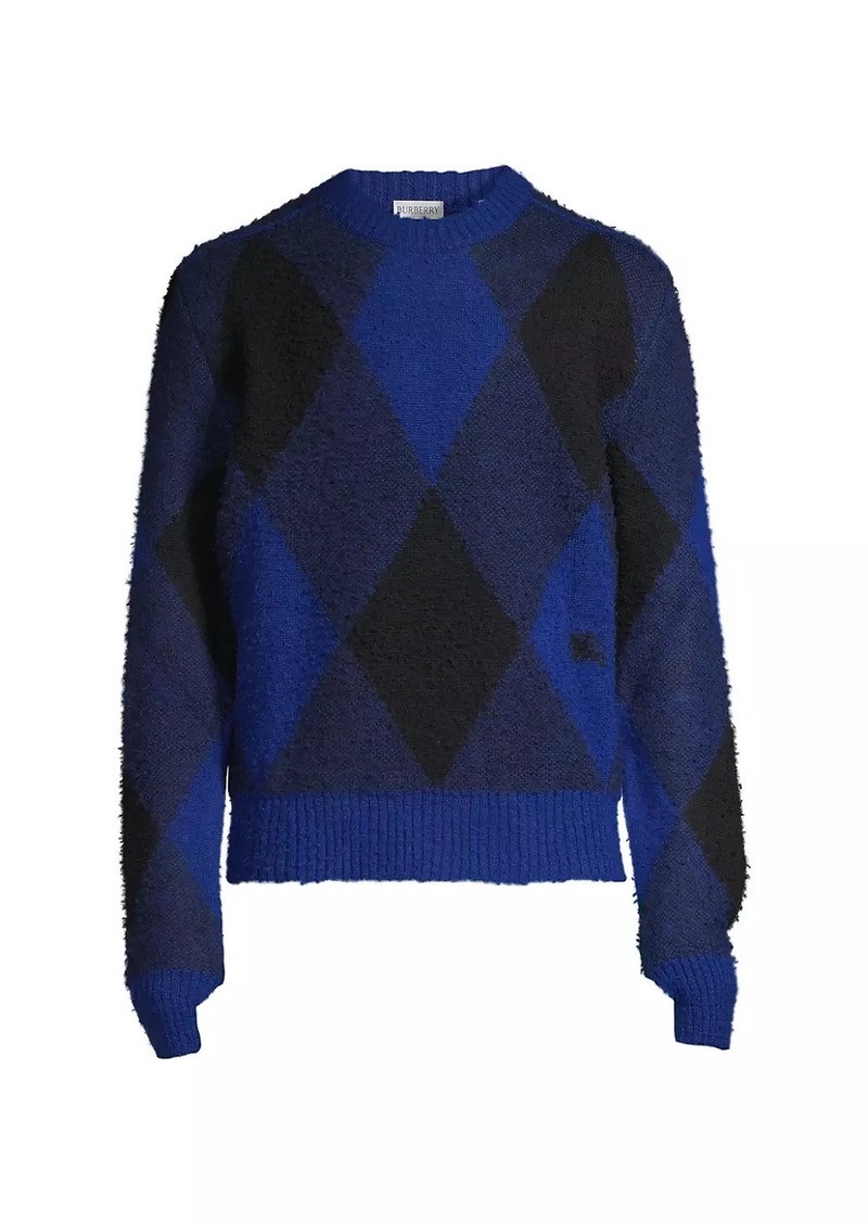 Burberry Argyle Check EKD Wool Sweater