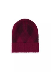 Burberry Argyle Jacquard-Woven Wool Beanie