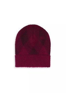 Burberry Argyle Jacquard-Woven Wool Beanie