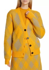 Burberry Argyle Wool Regular-Fit Cardigan