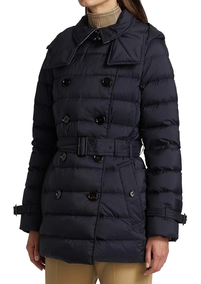 burberry arniston belted short puffer coat