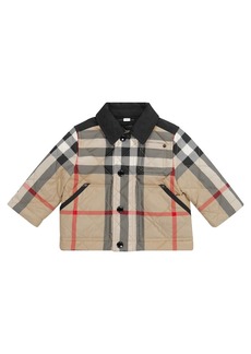 Burberry Kids Baby Archive Check quilted jacket
