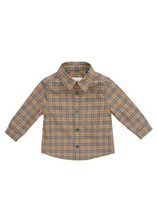 Burberry Kids Baby Archive Check stretch-cotton shirt