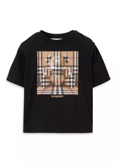 Burberry Baby Boy's & Little Boy's Check Box Bear T-Shirt