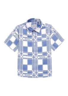 Burberry Baby Boy's & Little Boy's Check Short-Sleeve Shirt