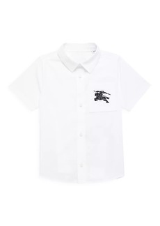 Burberry Baby Boy's & Little Boy's Equestrian Embroidered Shirt