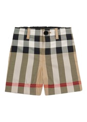 Burberry Kids Baby checked cotton shorts