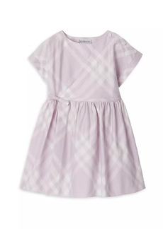 Burberry Baby Girl's & Little Girl's Check Cotton Short-Sleeve Dress