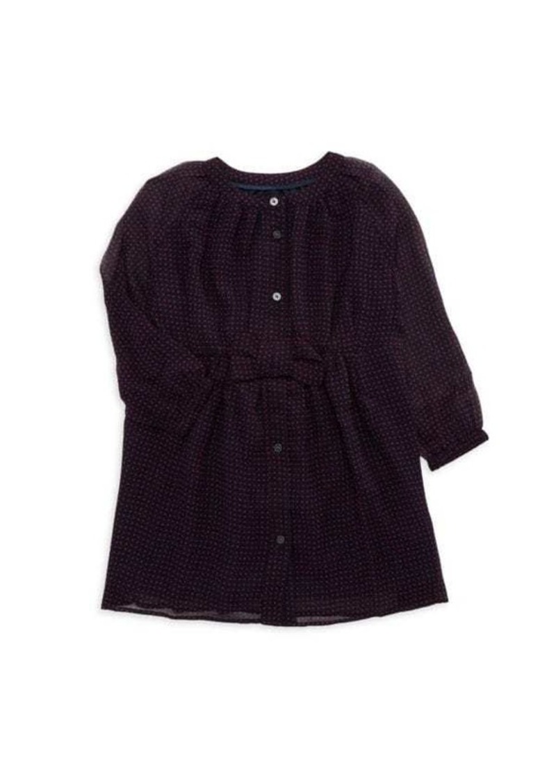 Burberry Baby Girl's & Little Girl's Polka Dot Silk Shirt Dress