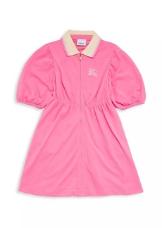 Burberry Baby Girl's, Little Girl's & Girl's Puff-Sleeve Polo Shirtdress