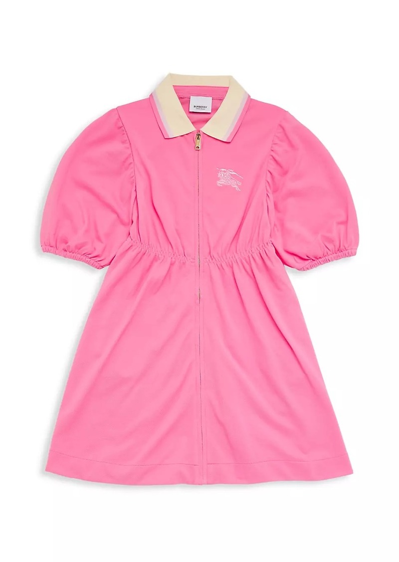 Burberry Baby Girl's, Little Girl's & Girl's Puff-Sleeve Polo Shirtdress