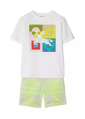 Burberry Baby Gir's, Little Girl's & Girl's Equestrian Colorblock Graphic T-Shirt