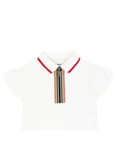 Burberry Kids Baby Icon Stripe cotton polo shirt