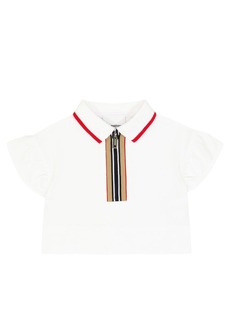 Burberry Kids Baby Icon Stripe cotton polo shirt