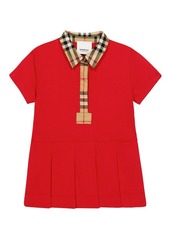 Burberry Kids Baby pleated cotton dress