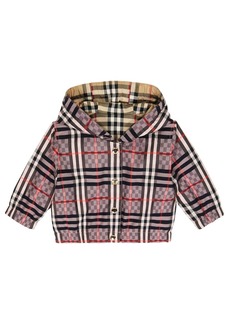 Burberry Kids Baby reversible checked jacquard jacket