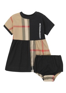 Burberry Kids Baby Vintage Check cotton dress and bloomers set
