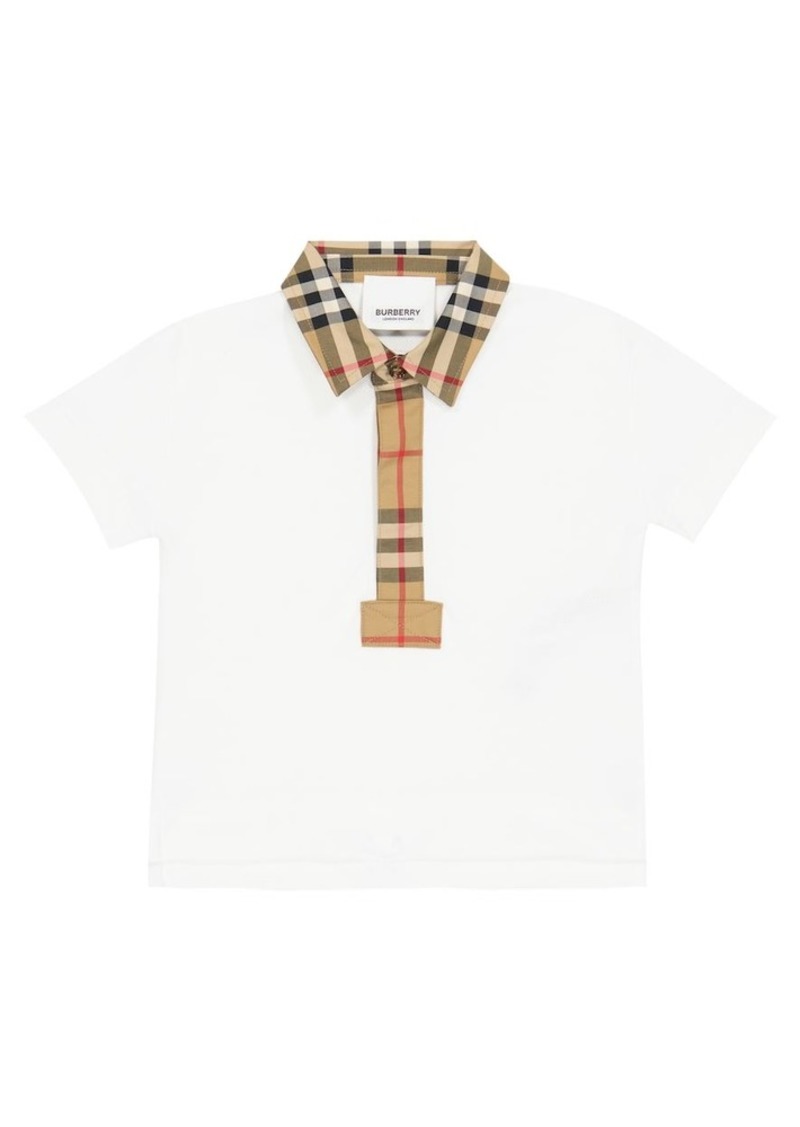 Burberry Kids Baby Vintage Check cotton polo shirt