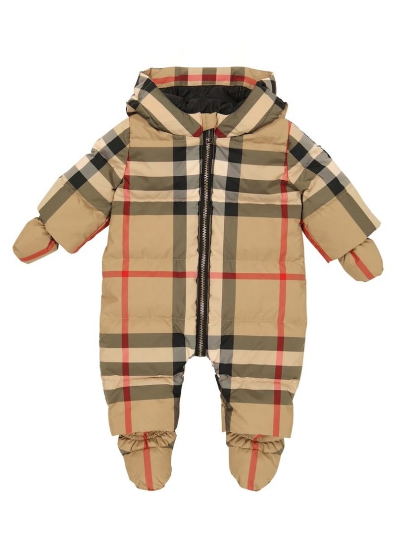 Burberry Kids Baby Vintage Check padded onesie