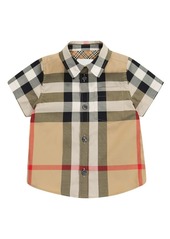 Burberry Kids Baby Vintage Check stretch-cotton shirt