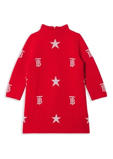 Burberry Baby's & Little Girl's Denise Monogram Jacquard-Knit Dress