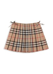 Burberry Baby's & Little Girl's Pleated Plaid Mini Skirt