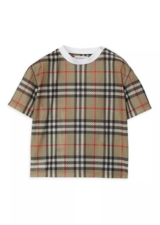 Burberry Baby's & Little Kid's Check Mesh T-Shirt