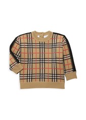 Burberry Baby's & Little Kid's Checkered Merino Wool Sweater