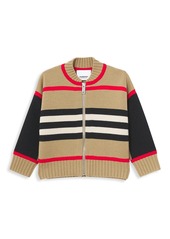 Burberry Baby's & Little Kid's IB4 Martyn Stripe Zip Wool & Cashmere-Blend Sweater