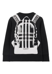 Burberry backpack-print cotton sweatshirt