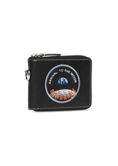 Burberry badge-appliqué zip-around wallet lanyard