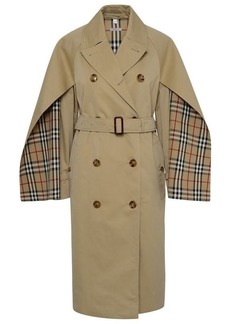 Burberry Beige gabardine Cots trench coat