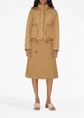 Burberry belted-waist flared skirt