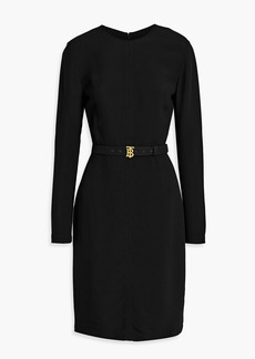 Burberry - Belted crepe dress - Black - UK 8