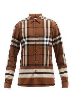 Burberry - Creeton Vintage-check Cotton-flannel Shirt - Mens - Brown Multi