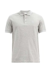 Burberry - Eddie Tb-logo Cotton-piqué Polo Shirt - Mens - Grey