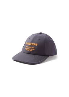 Burberry - Horseferry-logo Cotton-twill Baseball Cap - Womens - Navy