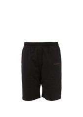 Burberry - Logo-patch Cotton-blend Jersey Shorts - Mens - Black