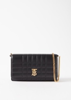 Burberry - Lola Quilted-leather Shoulder Bag - Womens - Black