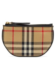 Burberry - Olympia Vintage-check Small Cotton Pouch - Womens - Beige Multi