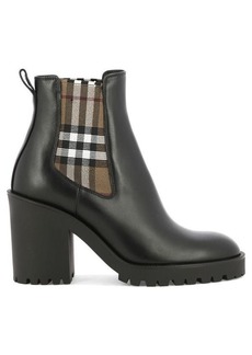 BURBERRY "Allostock" ankle boots with Check panels