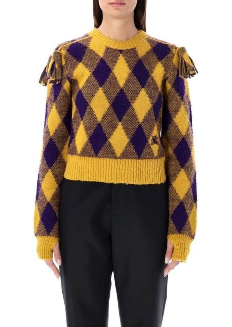 BURBERRY Argyle Wool Sweater
