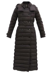 Burberry Arniston long double-breasted quilted coat