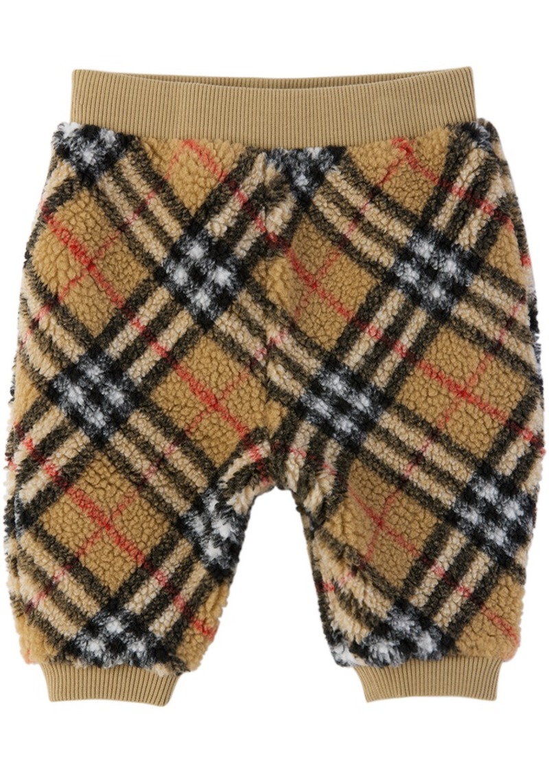 Burberry Baby Beige Check Lounge Pants