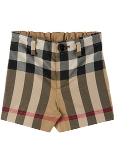 Burberry Baby Beige Check Tailored Shorts