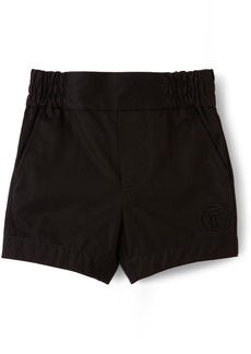 Burberry Baby Black Logo Chino Shorts