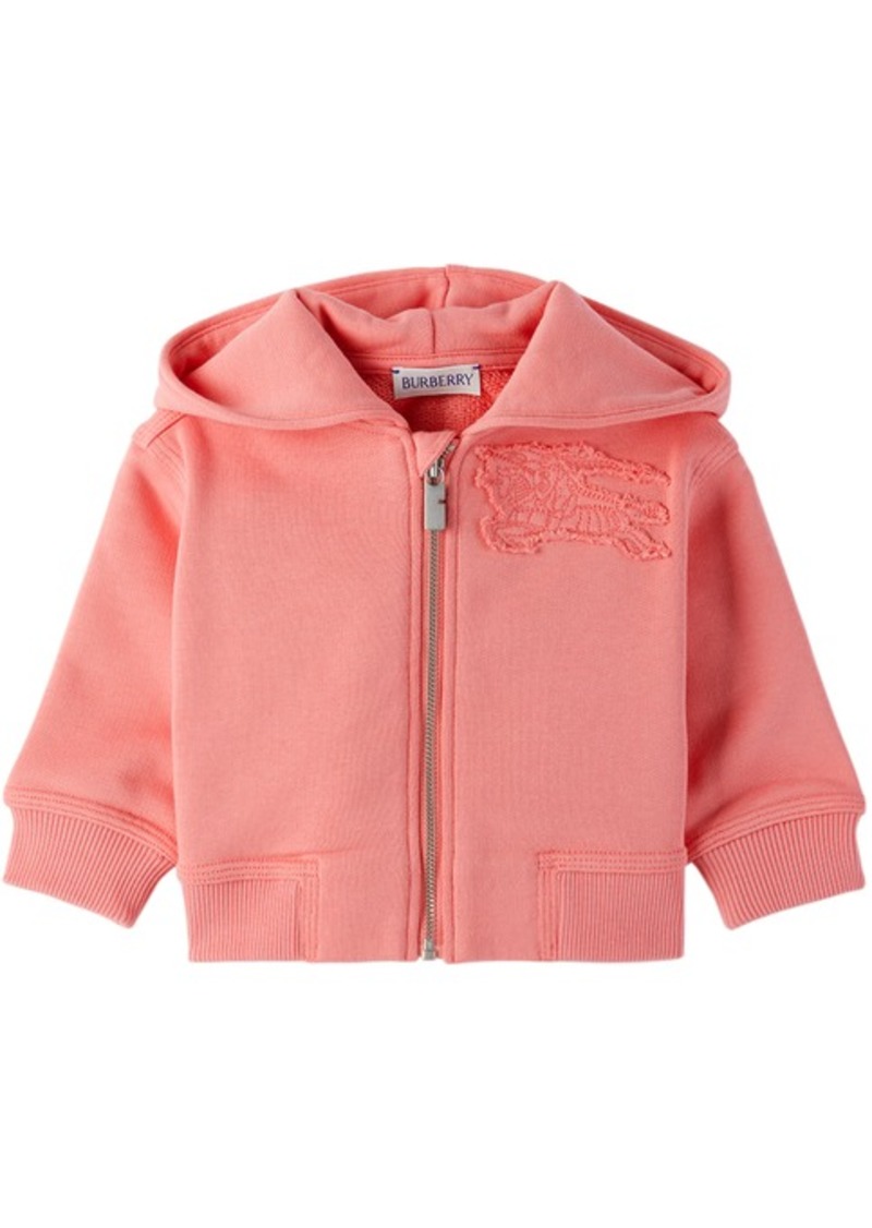 Burberry Baby Pink EKD Zip Hoodie