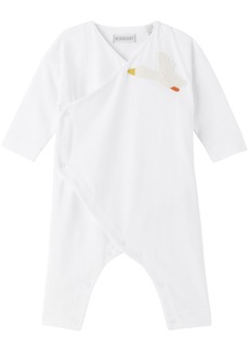 Burberry Baby White Duck Jumpsuit